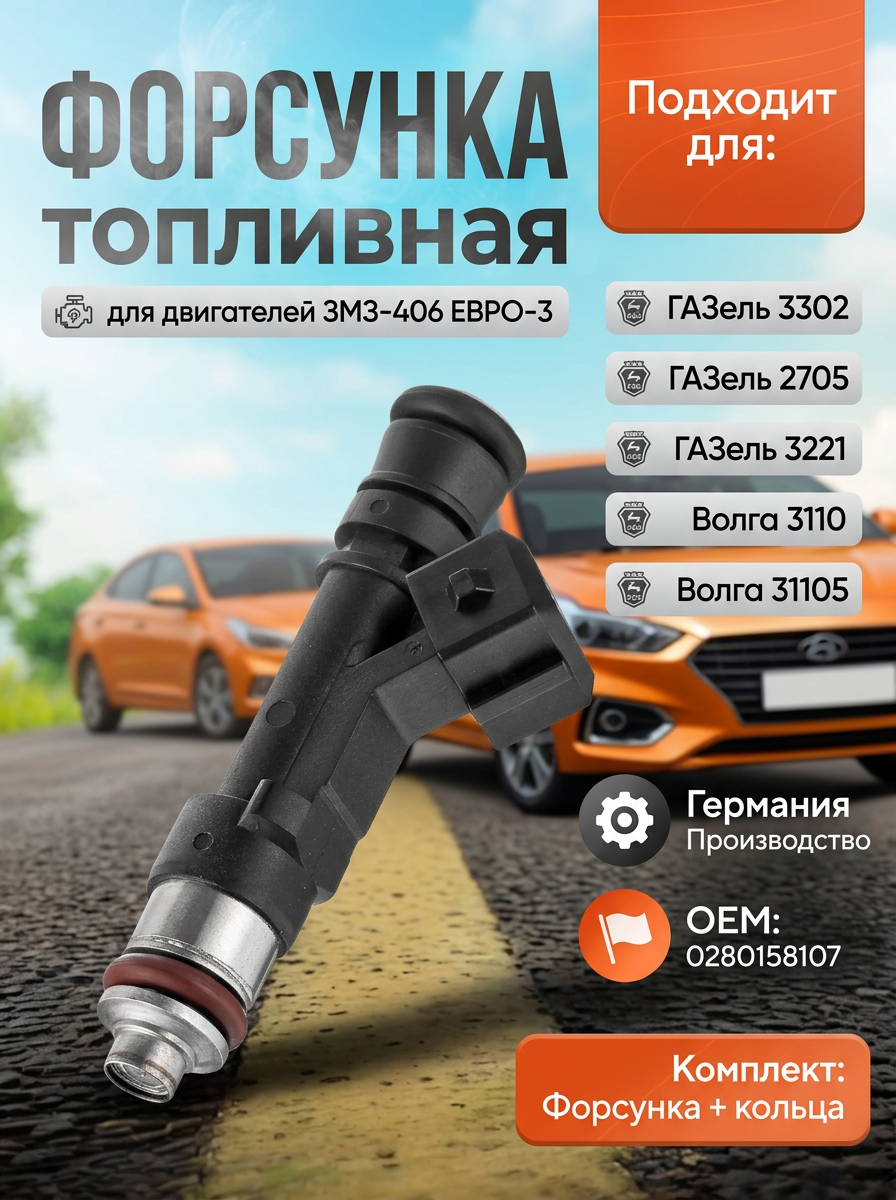 Форсунка Газель 406 ЕВРО-3 BOSCH